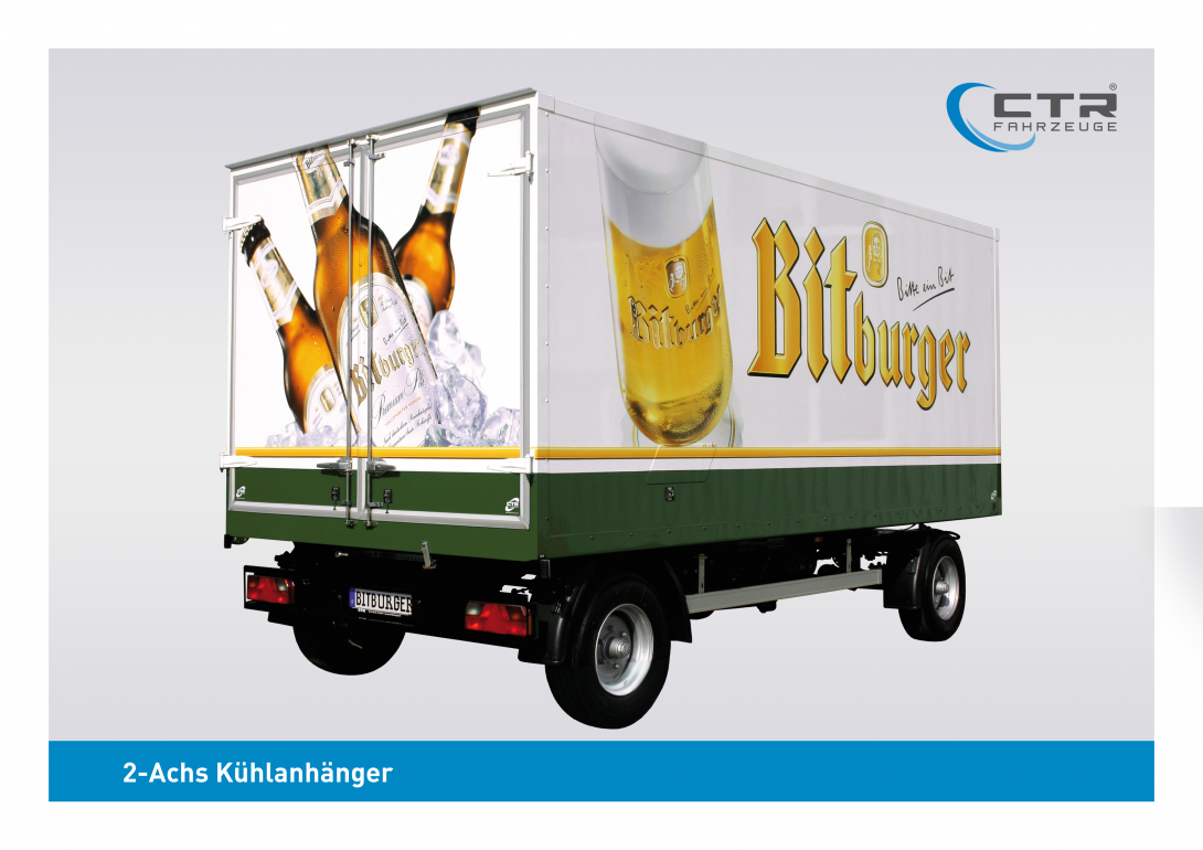 CTR-Fahrzeuge Kühlanhänger 2-Achs Bitburger