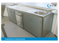 Arbeitstheke Spülmaschine Becken