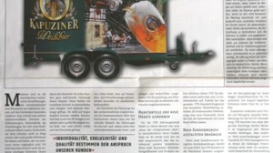 CTR Ausschankwagen in Getränke Zeitung