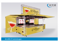 Mobile Cocktailbar GA 4000 AT Cocktail gelb Yellow