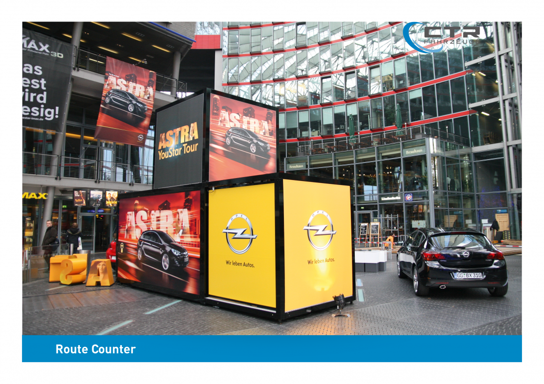 Promotion Anhänger Promocube Art Life Opel Berlin Rückseite